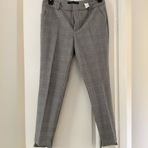 Zara woman, Slim-fit, ankle-length suit pants, regular waist, size 6, like new